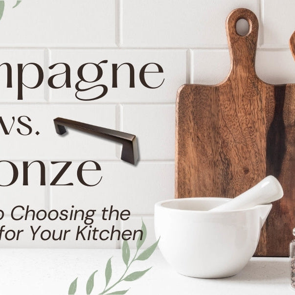 HardwareDirect compares Champagne vs Bronze Finishes when best to use them