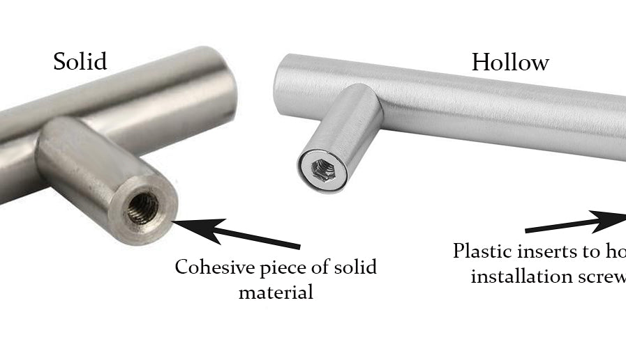 Cabinet Hardware: Solid vs. Hollow