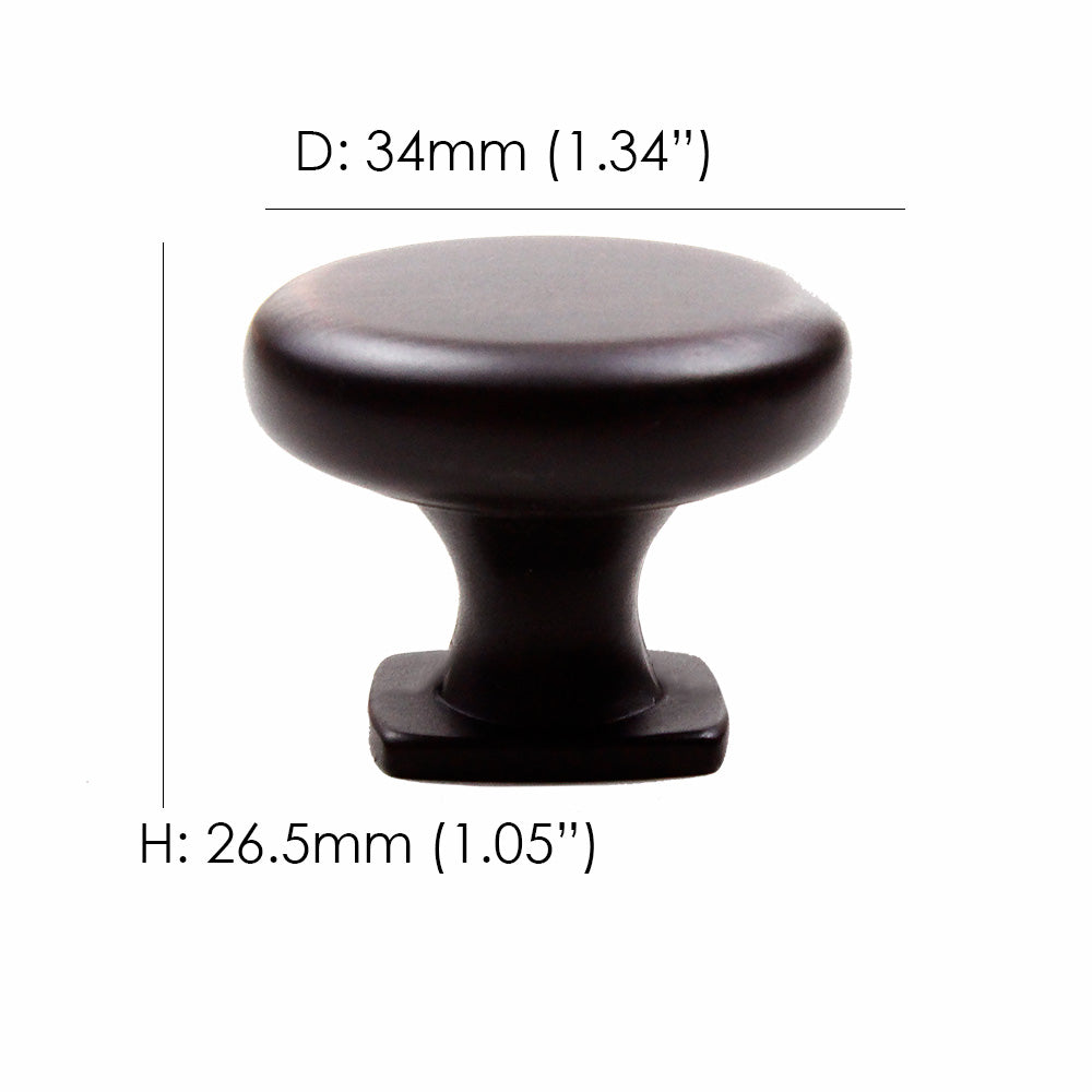 shield-shaped cabinet knob dimensions.   Kitchen cabinet hardware pulls and knobs.  HardwareDirect modern traditional