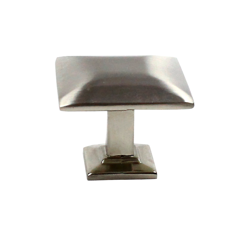 Modern kitchen bath cabinet hardware craftsman diamond square modern knob pull black brushed nickel brushed classic traditional transitional HardwareDirect