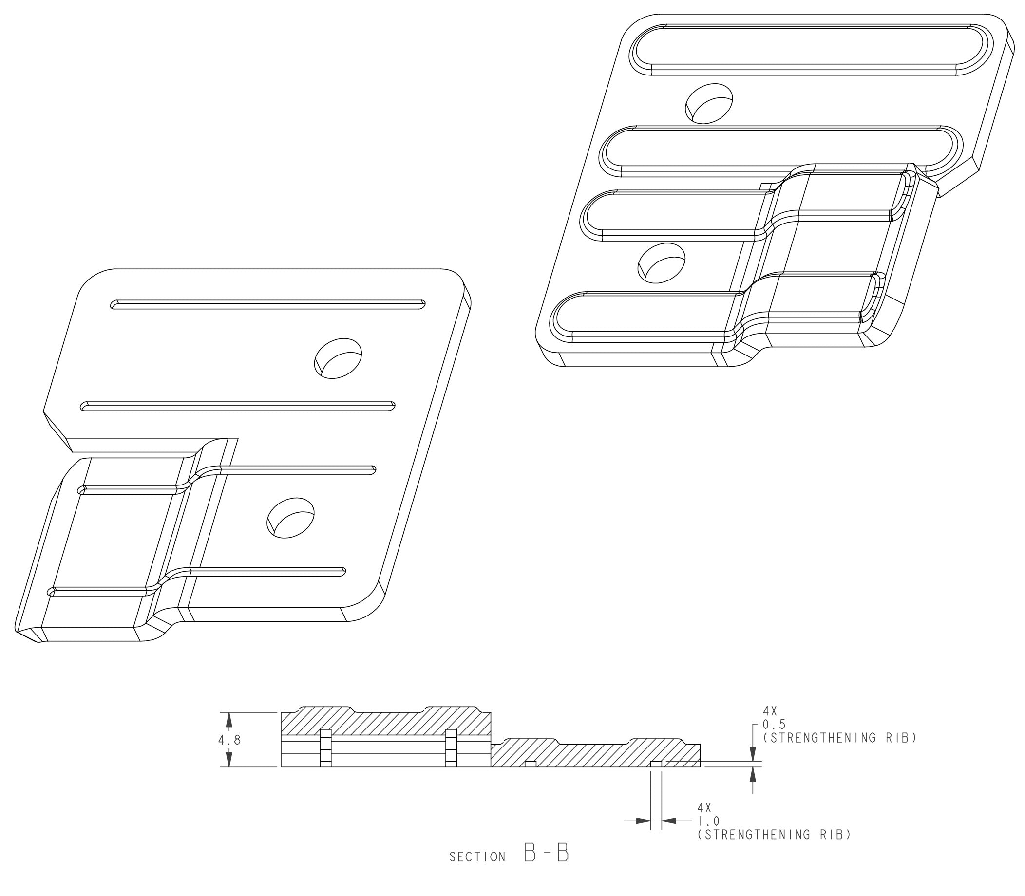 black table connectors for furniture and cabinets hardwaredirect drawing