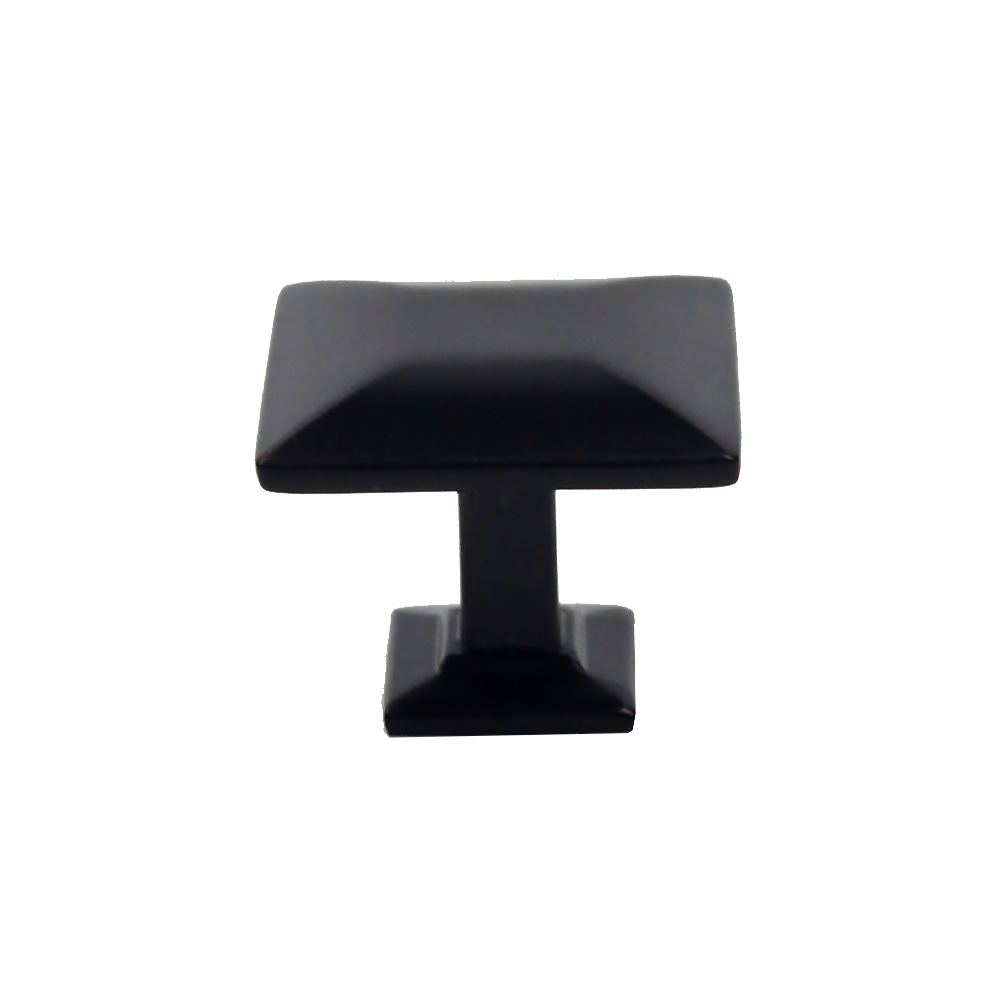 Modern kitchen bath cabinet hardware craftsman collection square modern knob pull black classic traditional transitional HardwareDirect