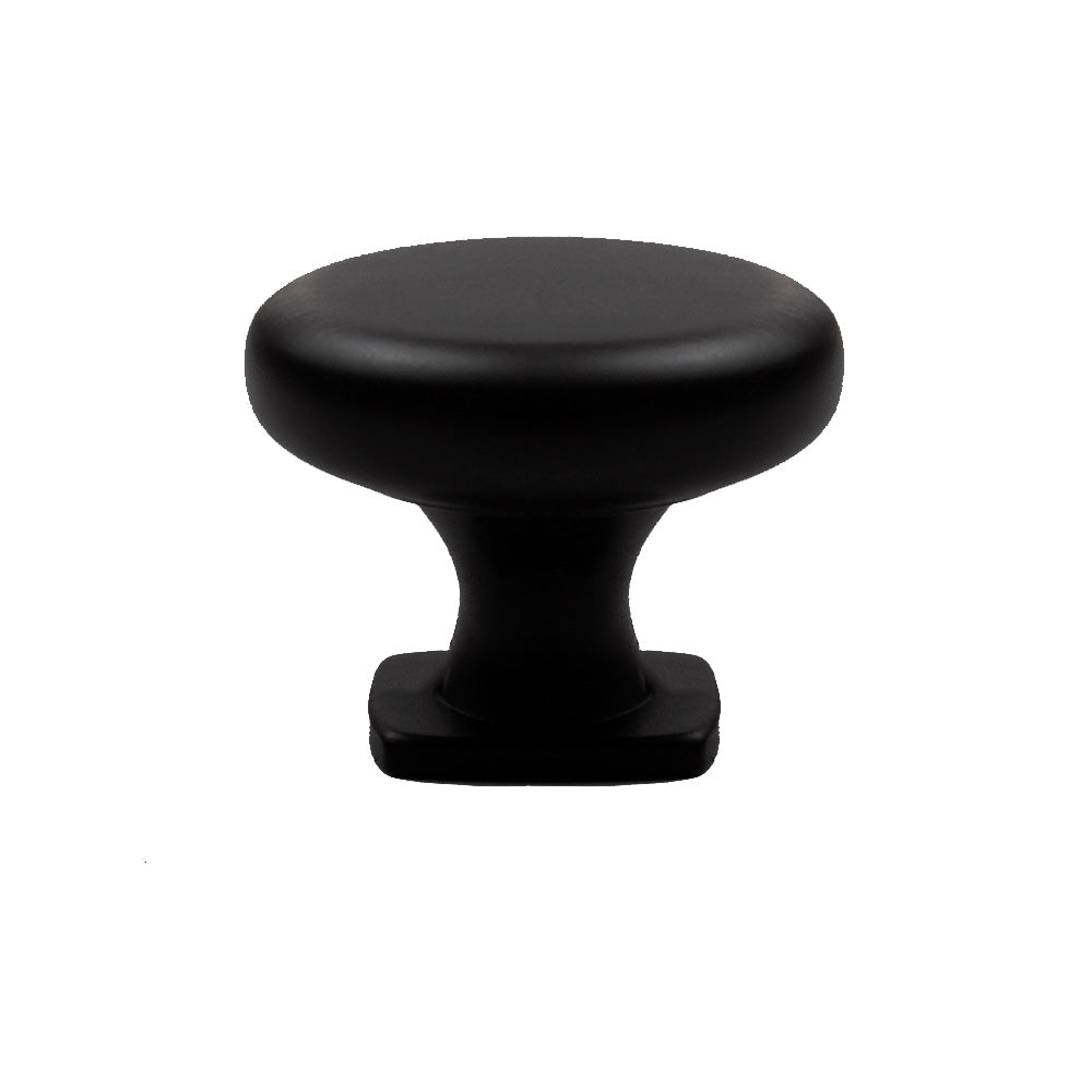 matte black shield-shaped cabinet handles knobs pulls.  Kitchen cabinet hardware pulls and knobs.  HardwareDirect modern traditional simple