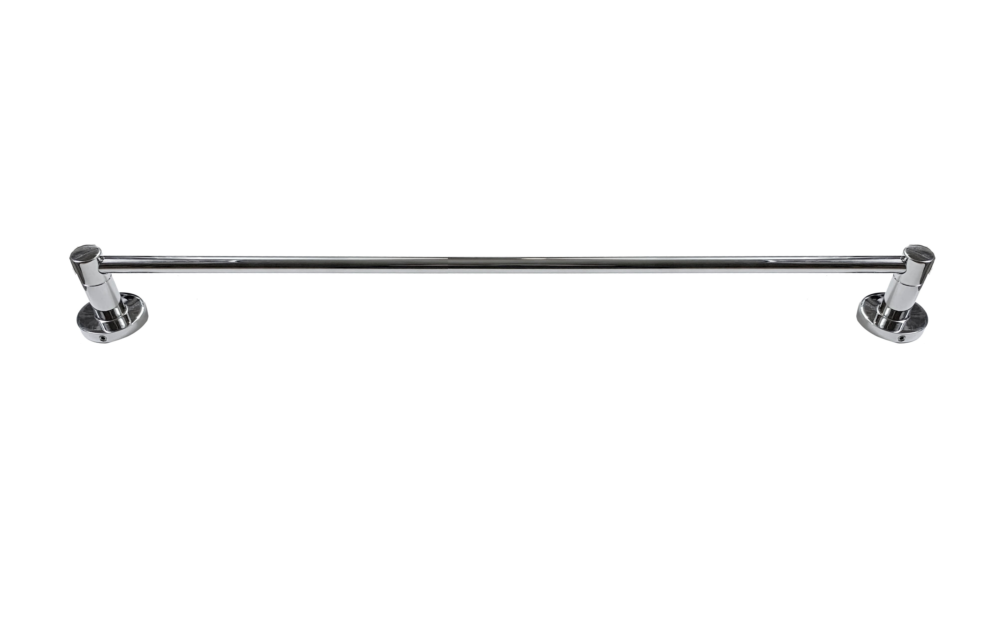 Image of a 24" silver towel bar for bathrooms at HardwareDirect