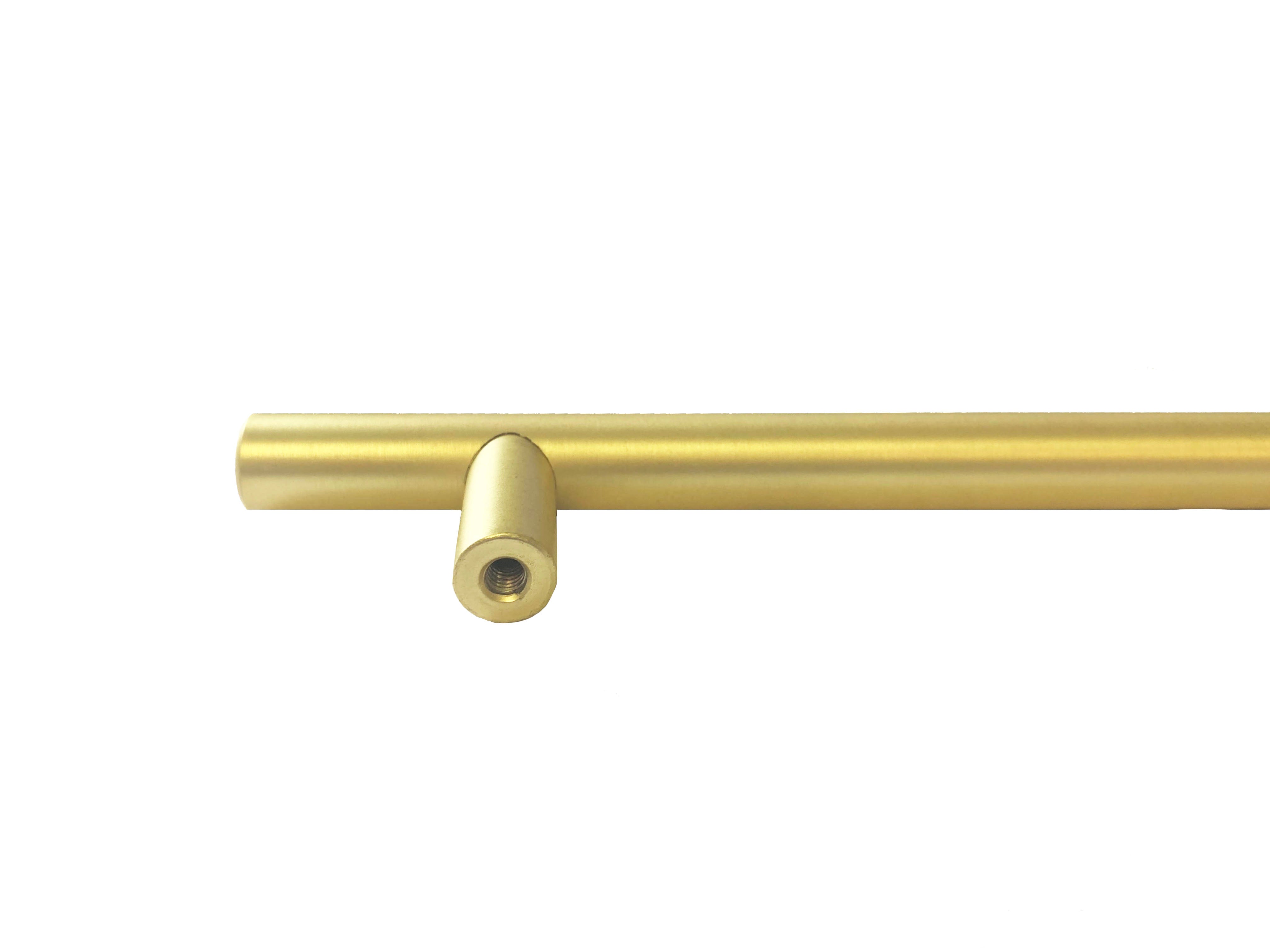 Modern Gold T Bar Kitchen Cabinet Handle Pill  Hardware