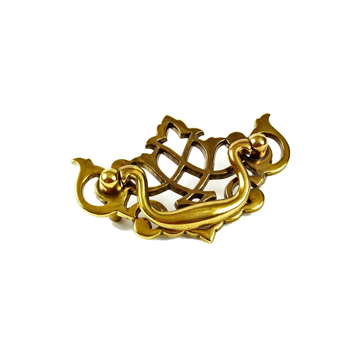 Brass Gold Lace Bail Pull Handle for Furniture/Bathroom/Kitchen Cabinet Hardware with 2.5" Center to Center