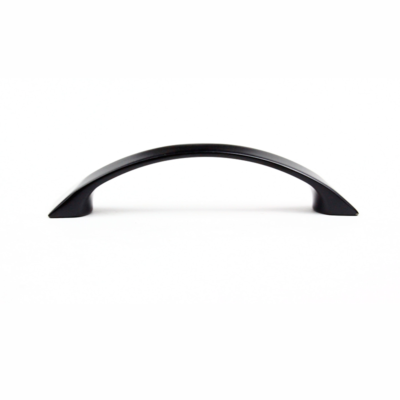 Modern kitchen bath cabinet hardware craftsman ribbon collection square modern knob pull matte black sideview classic traditional transitional HardwareDirect