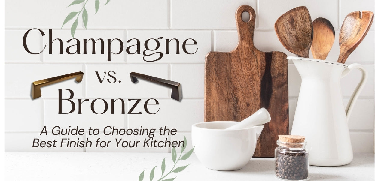 HardwareDirect compares Champagne vs Bronze Finishes when best to use them