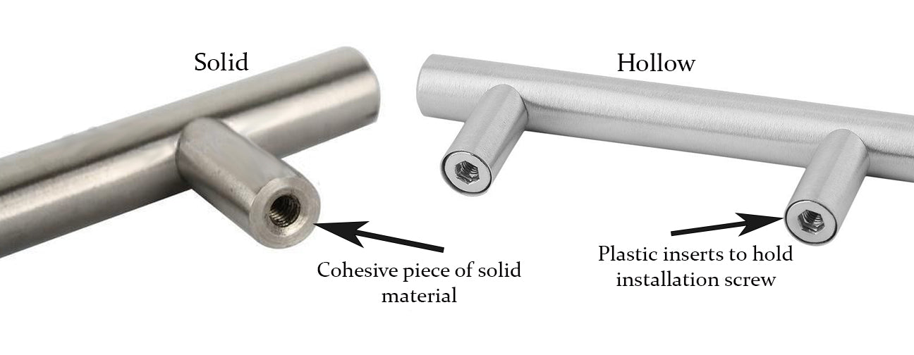 Cabinet Hardware: Solid vs. Hollow