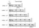 drawer slide screw positions for HardwareDirect