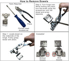 instructions on how to remove old hinges HardwareDirect