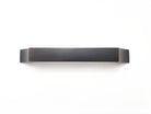 brushed oil rubbed bronze curved Craftsman-style cabinet hardware handles top view.  Sleek curved modern simple comtemporary HardwareDirect for kitchen and bath cabinet pulls and knobs