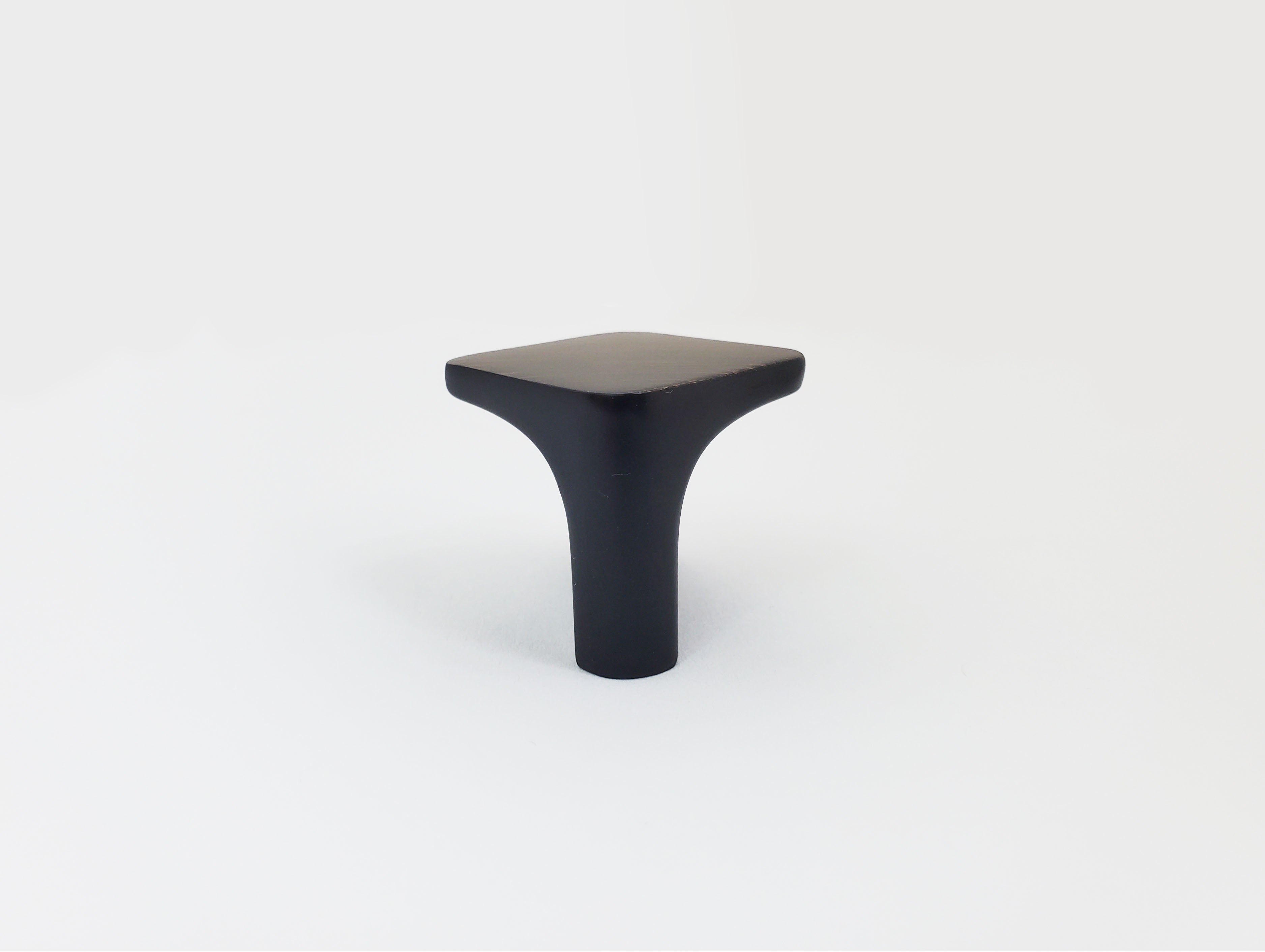 Square modern craftsman knob brushed oil rubbed bronze classic traditional HardwareDirect side images 