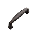Brown bronze colored Windsor style sleek pull, kitchen or bath cabinets or furniture piece.  Brushed oil rubbed bronze modern sleek decorative handles HardwareDirect
