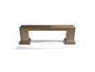 Rose Gold colored handle from the Column Collection side view, intended for use on a kitchen or bath cabinet or furniture piece.  Champagne Gold Sleek modern contemporary decorative handles HardwareDirect
