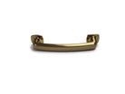shield-shaped cabinet handles champagne gold bronze top view.  Kitchen cabinet hardware pulls and knobs.  HardwareDirect modern traditional simple