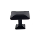 Modern kitchen bath cabinet hardware craftsman collection square modern knob pull black classic traditional transitional HardwareDirect