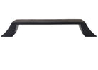Contemporary modern sleek cabinet handles with curved design in brushed oil rubbed bronze sideview