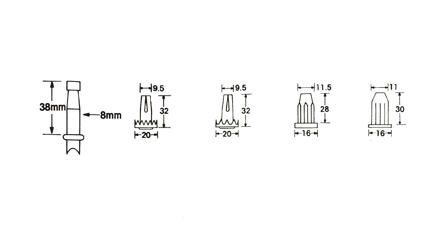 Socket Stem 8x38mm