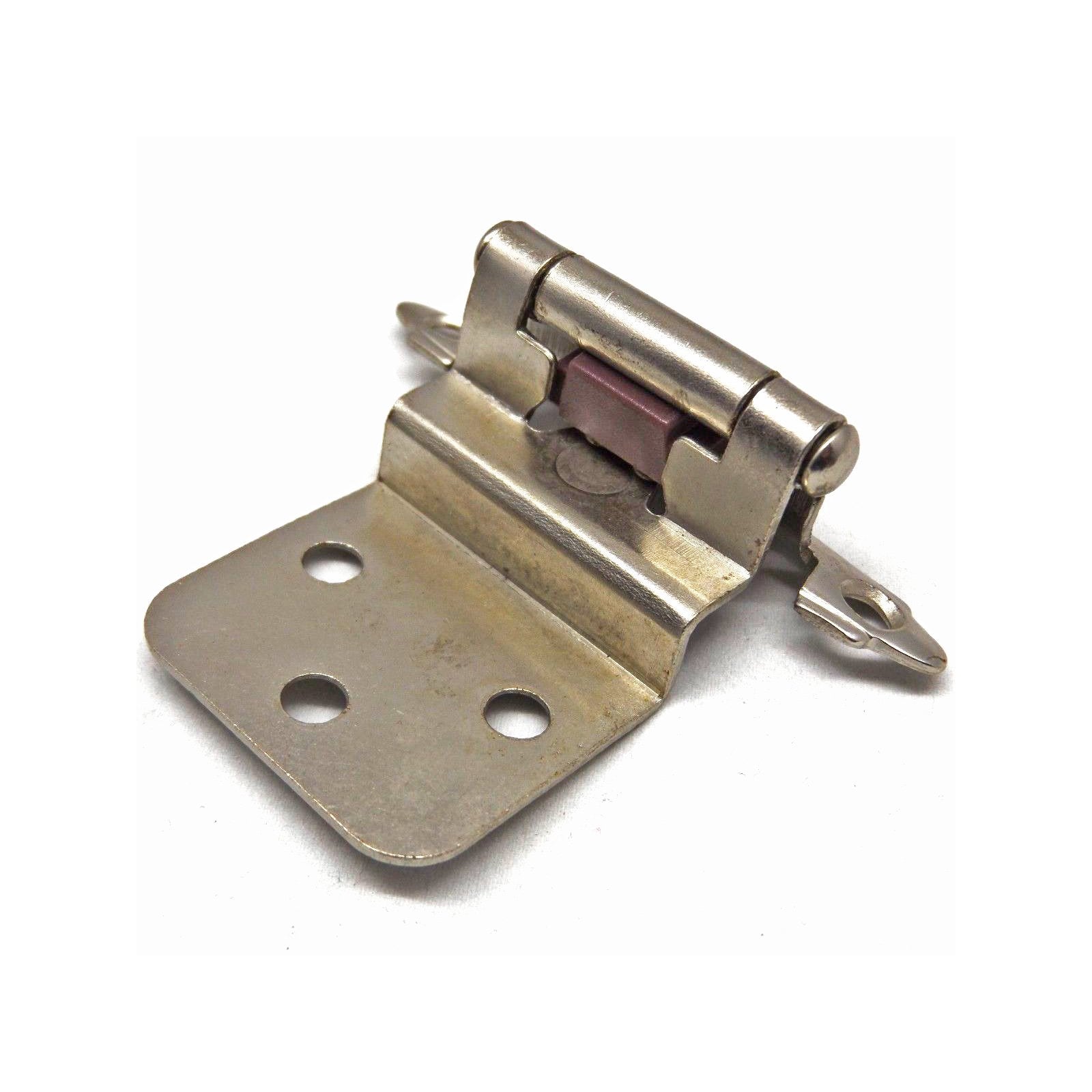 Lot Of 25 Pairs (50pcs) Self-Closing Inset Cabinet Hinges - Satin Nickel Finish