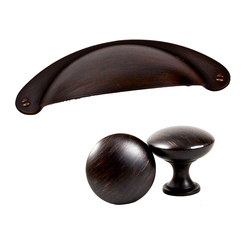 Popular Mushroom Knob & Cabinet Hardware Cup Handle Pull-Brushed Oil Rubbed Bronze