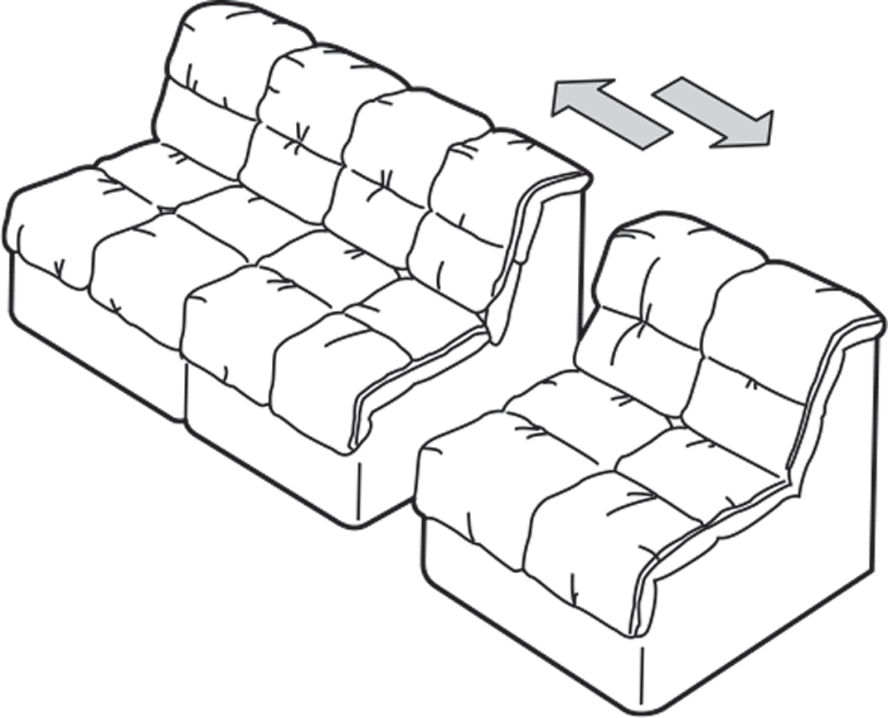 Sofa Connector with Triangle Plate