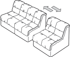 Sofa Connector with L Corner