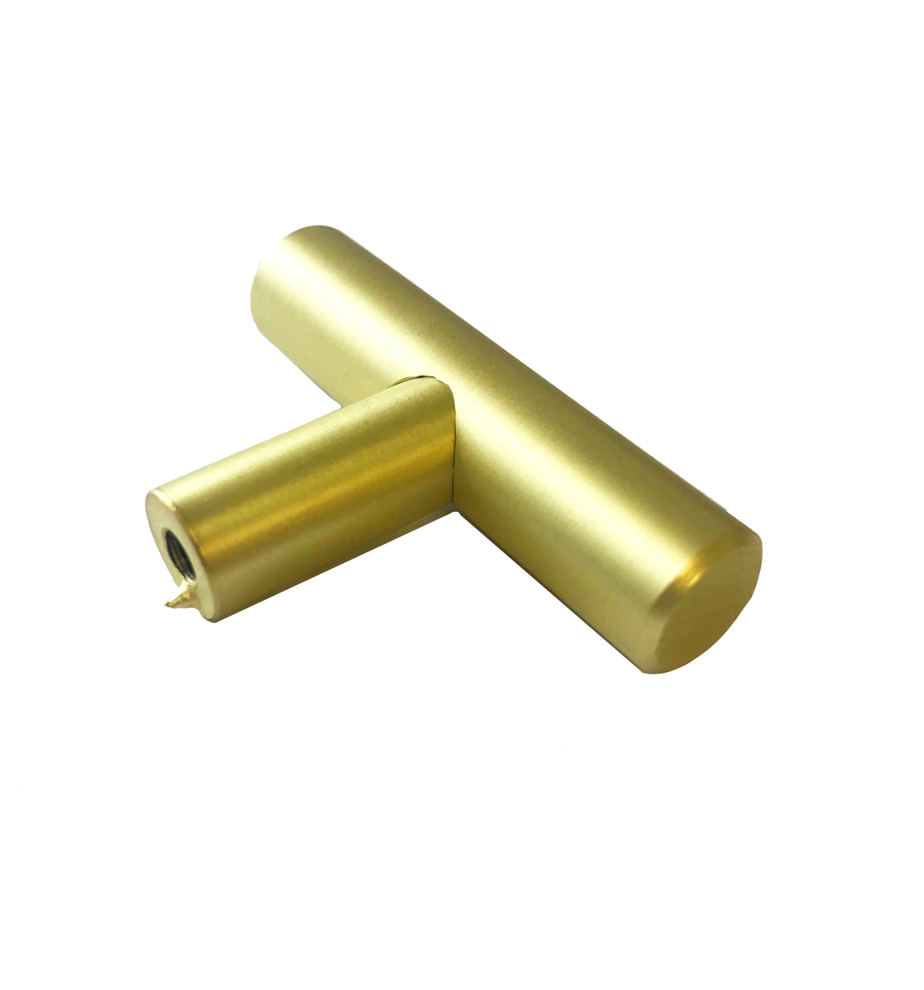 Modern Gold T Bar Kitchen Cabinet Handle Pill  Hardware
